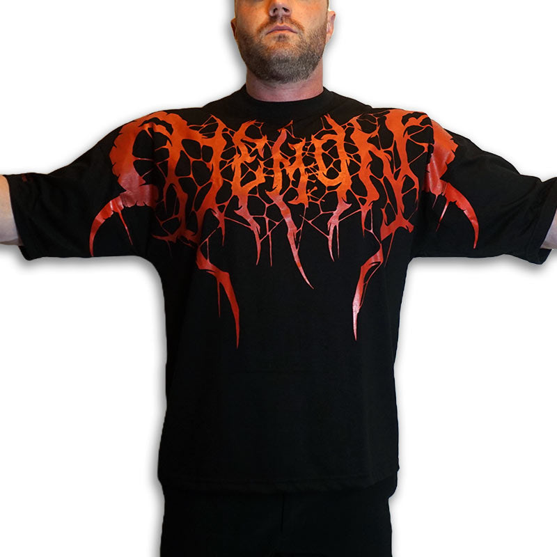 Demon Summoner Over Sized T-Shirt - Pump Cover Fit (Red)